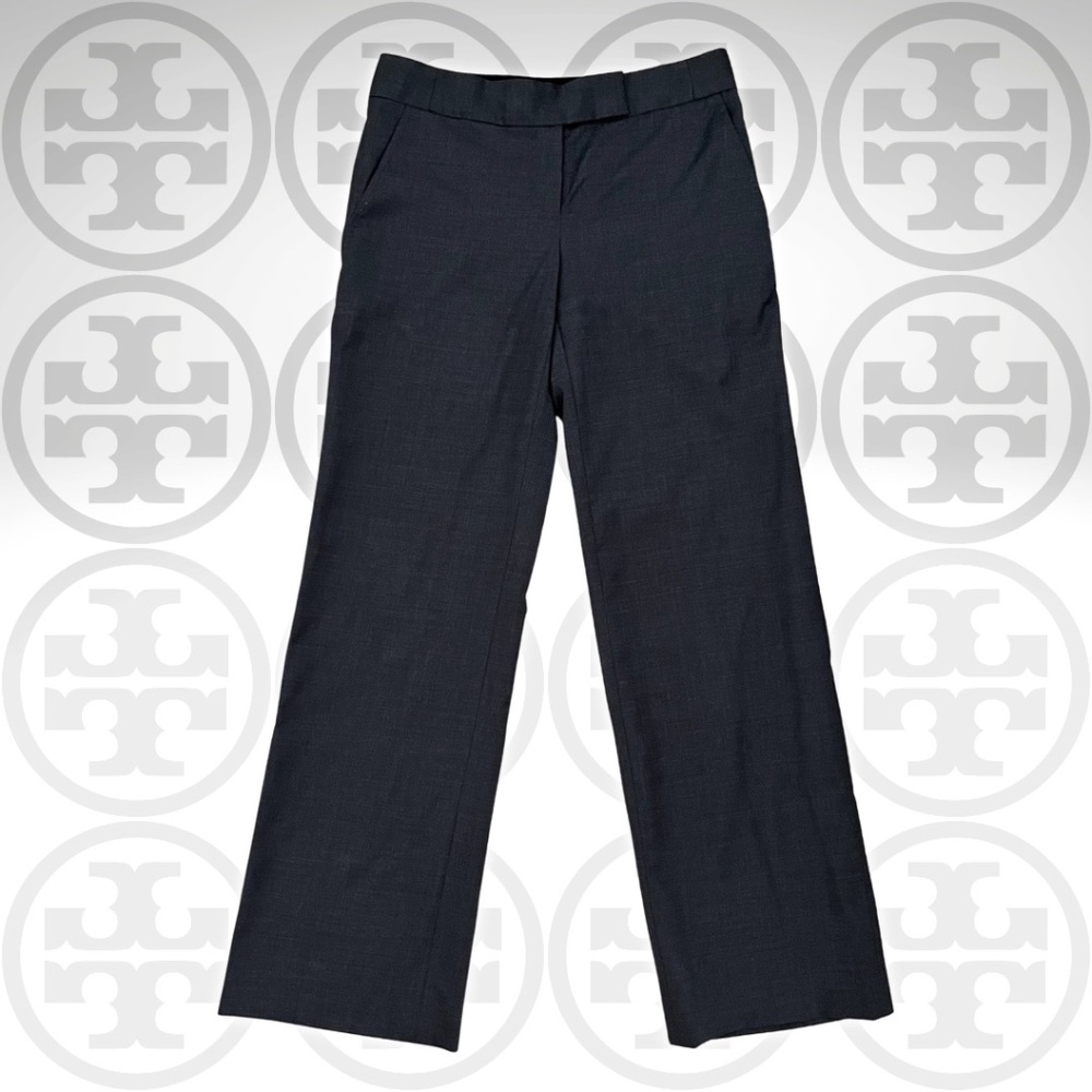 TORY BURCH Women's Lightweight Wool Trousers Dark Gray Dress Pants Size 2